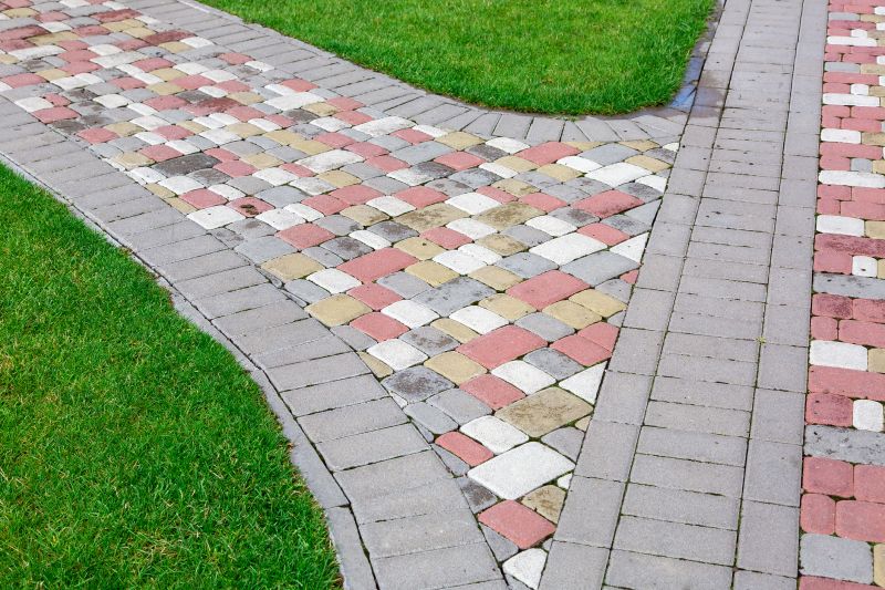Pathway with Patterned Pavers